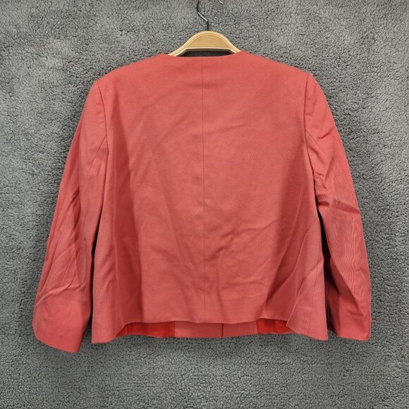 Red Valentino Women's IT 46/US 10 Coral Bow Detail 3/4 Sleeve Blazer‎ Jacket - Picture 5 of 9